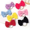 Hair Accessories 1PC Born Elastic Headband Bilayer Bow Nylon Turban Infant Head Band Headwear Hairband For Kids Baby Daily