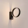 Wall Lamp LED Acrylic Ring Modern Creative Bedroom Beside Light Indoor Living Room Dining Corridor Decoration Lights