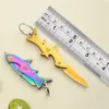 Mini Small, Sharp, Self Defense Outdoor Portable Keychain Hanger Folding Fruit Knife 881665
