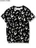 T-shirt ponadwymiarowa koszulka dla dziewcząt kobiety Hiphop White Flame Harajuku Graphics Letter Tops 2022 Kawaii Fire