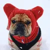 Vêtements pour chiens Chapeau d'hiver Chapeau épais Capuchon chaud Marche en plein air Oreilles d'animaux Couverture Chapeaux Casquettes de chiot Couvre-chef