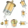 New Motorcycle Gasoline Element Inline Gas Petrol Fuel White Color Tractor Accessories Line Pipe 3/8 Filter L4b3