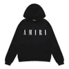 Mens Hoodie 100%면 디자이너 스웨터 Amirs 후드 셔츠 풀오버 스웨트 셔츠 힙합 문자 인쇄 상단 레이블 디자이너 고품질 까마귀 AM 후드 435