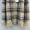 Tricots pour femmes Tees Marque de créateurs Début du printemps Nouveau Nanyou Ce Exquis et durable Col doux Plaid Couleur contrastée Poche zippée Veste tricotée polyvalente U6C1