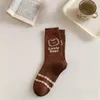 Chaussettes antidérapantes en coton pour femmes, de haute qualité, mollet, à la mode, confortables, magnifiquement longues, hiver