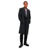 Costumes pour hommes vestes de costume en Tweed Blazer Long Double boutonnage pardessus d'affaires de haute qualité robe de soirée de mariage de luxe manteau masculin