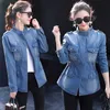 Women's Jackets Jackets Plus Size 5Xl Women Basic Coat Denim Autumn Solid Ladies Outwear 240305