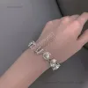 Designer smycken halshuggadesigner smycken set halsband armband mode kristall strass brev armband julklappsmycken