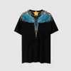 Modemärke MB Kort ärm Marcelo Classic Phantom Wing T-shirt Färgfjäder Lightning Blad Par Halva ärm T-skjorta Designer Men's Shirt Wing T-shirt It14