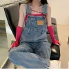 Jeans Size S5XL Denim Overalls Women Fashion Loose Straight Suspender Trousers Oversized Female Jumpsuit Spring Autumn Jeans