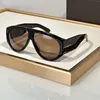 Occhiali da sole pilota nero / marrone lucido 1044 Uomo Donna Tonalità Lunettes de Soleil Occhiali di lusso Occhiali da sole UV400 Eyewear