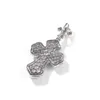 Hip Hop mode charme TopBling 5A Zircon croix pendentif collier 18k véritable plaqué or femmes hommes Religion bijoux