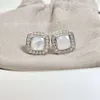 Дизайнер Дэвид Юманс Юрма Ювелирные изделия 925 Серьги серебряной квадраты с серьгами с окрашкой из рамки