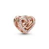 925 Sterling Silver Charm Women's Bracelet, Rose Gold, Heart Shape, Earrings, Necklace, Beads, DIY, Birthday Gift, Jewelry