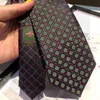 Designer-Krawatten mit Streifen, bestickt, Armeegrün, Herren-Seidenkrawatte, Business-Casual-Mode, hochwertige Fliege, Tie312U