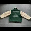 Herrenjacken Billions Of Young People Club Wollbestickte Baseballuniform Lose Kontrastjacke