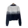 designer Miu Home High Edition AutumnWinter Pure Desire Wind Imitation Diam Knitted Sweater Sweetheart Style Top 18PY
