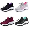 Moda hombres mujeres zapatos para correr transpirables púrpura azul verde rosa suela suave corredor zapatillas deportivas GAI 130