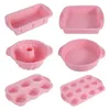 Ensemble d'outils de cuisson en Silicone de qualité alimentaire, plaque de four résistante aux hautes températures, gâteau Toast, moule de cuisine Qifeng 240226 6 pièces