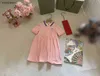 New baby skirt Princess dress Fruit embroidery girl dresses Lace Size 100-160 CM kids designer clothes summer child frock 24Mar