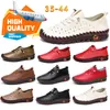 Athletic Shoes GAI Designer Casual shoes Handmade Mother Shoes Womans Mens Single Shoes Leather Softy Bottoms Flat Non-Slip 35-43