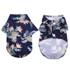 Dog Apparel Hawaiian Beach For Small Large Summer Chihuahua T-Shirt Cat Clothes Shirts Pet Products Vest