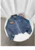 Kvinnorjackor Jackor Spring Autumn Ins Brodery Rhinestone Denim Coat Slimming Joans Women SemeVes Fashion 240305