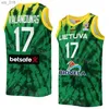 Basketbalshirts Bedrukt WK 2023 Litouwen Jersey Nationaal Team Rokas Jokubaitis TADAS SEDEKERSKIS 33 Tomas Dimsa JonasH243599