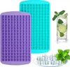 Bandeja de cubos de gelo de silicone, 160 grades, quadrado, verão, faça você mesmo, fabricante de cubos de gelo, bar, bebida fria, ferramentas de bar i0305