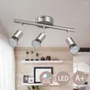 Plafonniers 3 voies moderne réglable piste lumière GU10 projecteur barre éclairage de cuisine