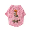 Designer hundkläder märke hundkläder sommar hund skjortor mjuka bomulls husdjurskläder andas och komfoterbar valp kattkläder med skoter tjejmönster S A625