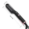 Portable Electric Hair Comb Brush 3 in 1 Hair Straightener Brush Fast Heating Styling Tools 240219