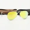 Designer Aviator 3025R Solglasögon för män Raykans Glasögon Kvinna UV400 SKYDDSKÖPAR REAL GLASS LINS GOLD METAL RAME Driving Fishing Sunnies With Original Box