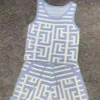 Дизайнерский комплект женский летний комплект без рукавов и шорт из двух частей из трикотажного полотна