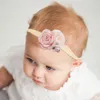 Acessórios de cabelo Crianças Flores Elásticas Headband Princesa Estilo Flor Bebê Europeu e Americano Simples