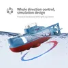 LSRC-331 MINI RC SUBMARINE 0.1MS速度リモコンボート水中防水ダイビング玩具シミュレーションモデルギフトキッズボーイ240223