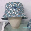 디자이너 버킷 모자 야구 캡 남성용 모자 여성 피트 모자 Casquette Femme Luxe Gorras 전체 기하학적 패턴 태양 모자