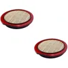 Dinnerware Sets 2 Japanese Cold Noodle Plate Ceramic Jewelry Tray Style Snack Sushi With Bamboo Mat Serving Pad Exquisite Cooking