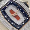 Męskie zegarek na rękę RM RM WIDZIE RM07-01 Seria kobiet 18K Platinum Black Ceramic Oryginalny Diamond Red Black Lip RM0701 Automatyczne kobiety