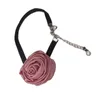 Choker Stylish Rose Fashion Halsband Vintage Gothic Fabric Collar Perfekt för kvinnor Girls Bride T8DE