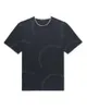 Дизайнерская мужская футболка с контрастной окантовкой вдоль воротника и манжет Loro Piano Мужская черная футболка из хлопкового джерси Топы с короткими рукавами Летние футболки