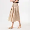 Women's Pants Calf-Length Korean Style Wide Leg Office Lady Loose Breathable Clothing Spring Summer