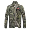 Jeans Jakcet Uomo Army Camouflage Denim Giubbotti Uomo Primavera Autunno Abbigliamento Streetwear Casual Slim Fit Jean Cappotto alto