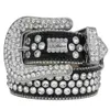 Belts Belts Designer Bb Simon Men Women Shiny Black on Black Blue white multicolour with bling rhinestones as g279j 240305