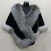 Jaquetas vestido clássico xale outwear fino toque macio mulheres inverno faux pele capa casaco mulheres poncho resistente ao frio