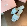 Slippers Sandals for Women 2023 Spring/Summer New Fashion Square Head Flat Bottom Beach Slippers for Women T240305