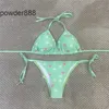 Designer Sexig bikini Set för kvinnor Bandage baddräkt Twopieces Crop Top badkläder thong baddräkt med hög midja strandkläder o4k7