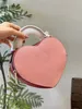 Collezione Heart Designer Borsa a tracolla Cherry Borsa da donna Borsa a tracolla classica Zaino alla moda Borsa a tracolla con fiori antichi Logo Borsa a tracolla a righe a cuore carino