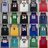 Classic Retro Basketball Jersey Iverson Nash Anthony Ewing Carter McGrady Hardaway Garnett Malone Mutombo Bibby Petrovic Kemp Payton Barkley James Durant Bryant