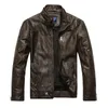 Casual Mens Imitation Leather Jacket Motorcycle Cotton Coat Winter Warm Fleece Fashion High Quality 240223